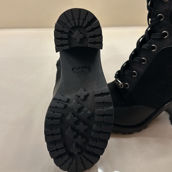 Coach Ankle boots, black suede with black trim size 8 - Picture 5 of 7